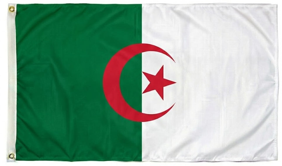 Algeria Flag - Premium Hero Size (3x5 ft) - Outdoor/Indoor