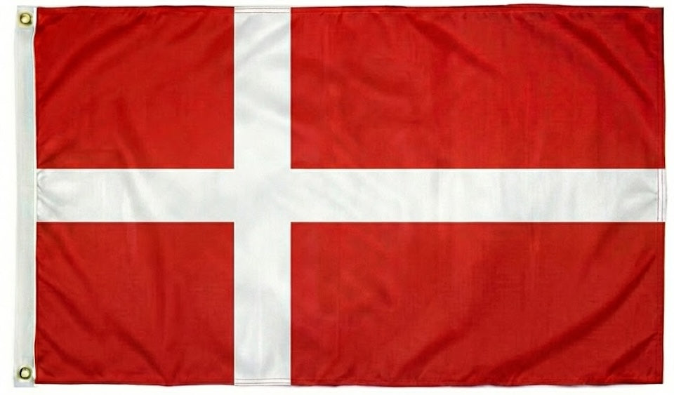 Denmark Flag - Premium Hero Size (3x5 ft) - Outdoor/Indoor