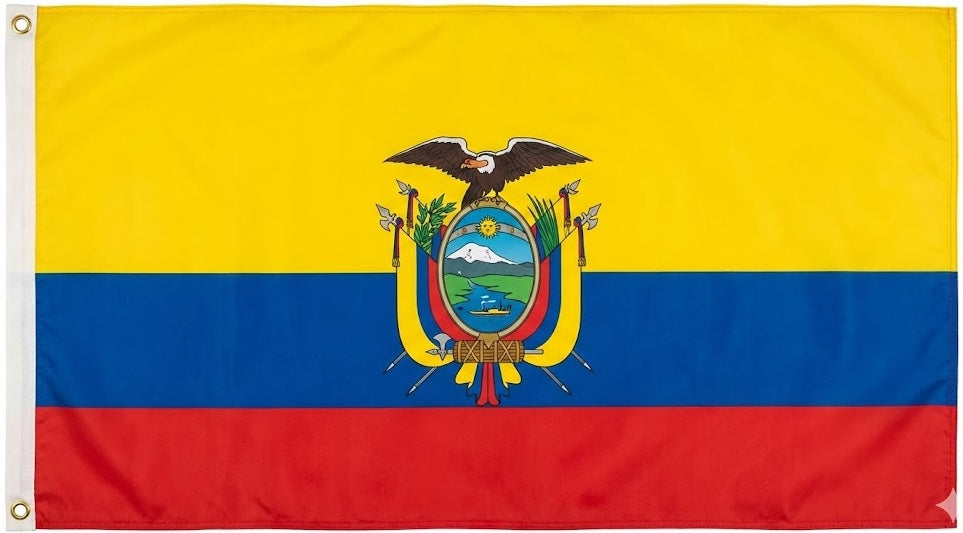 Ecuador Flag - Premium Hero Size (3x5 ft) - Outdoor/Indoor