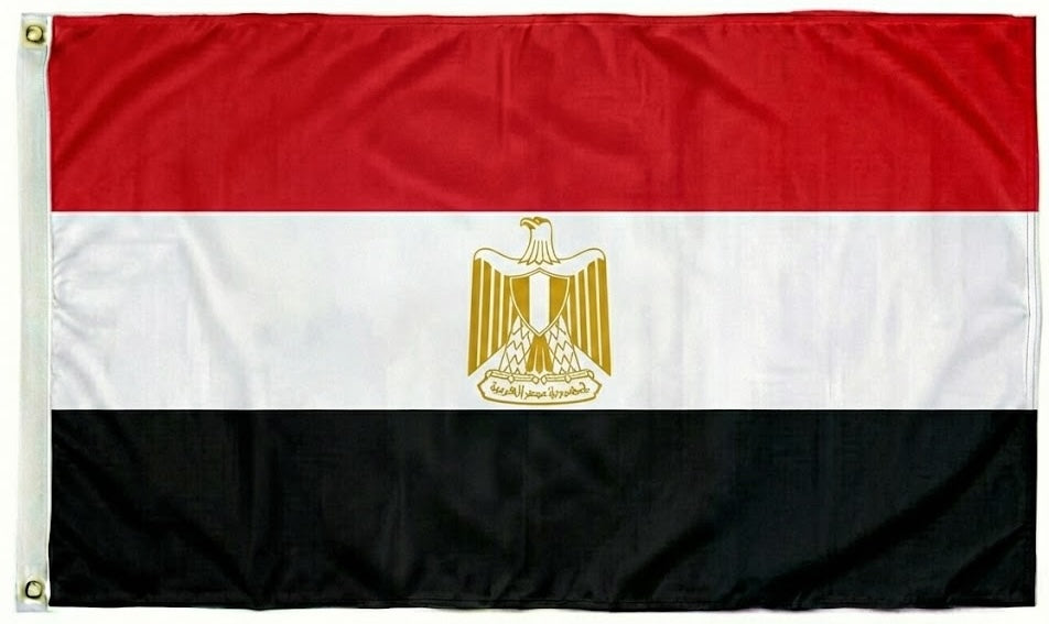 Egypt Flag - Premium Hero Size (3x5 ft) - Outdoor/Indoor