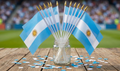Argentina Match Day Handheld Flags - Fan Party Pack (10-Piece)