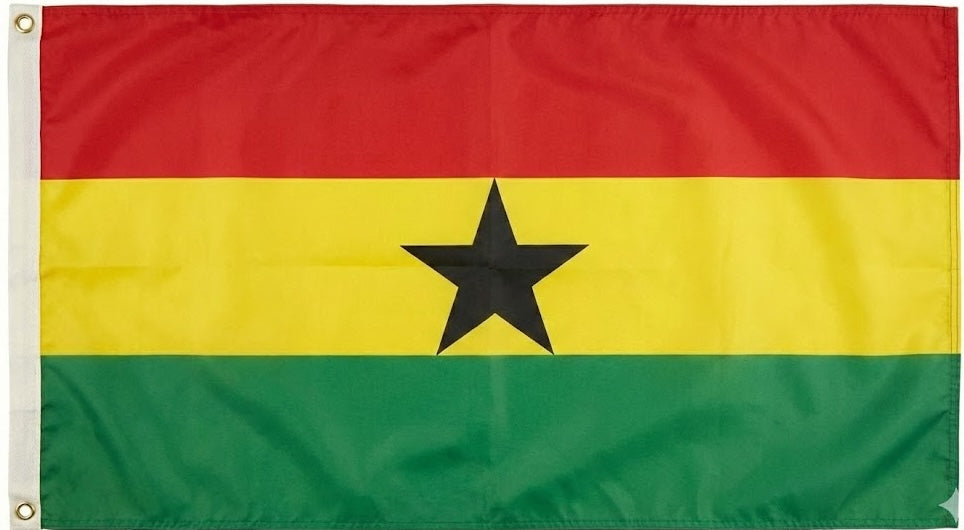 Ghana Flag - Premium Hero Size (3x5 ft) - Outdoor/Indoor