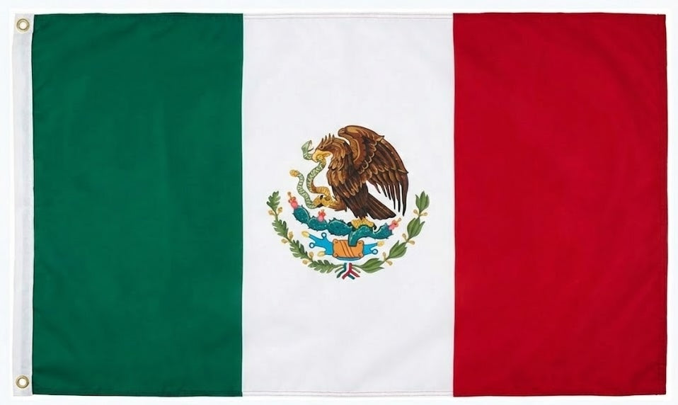 Mexico Flag - Premium Hero Size (3x5 ft) - Outdoor/Indoor