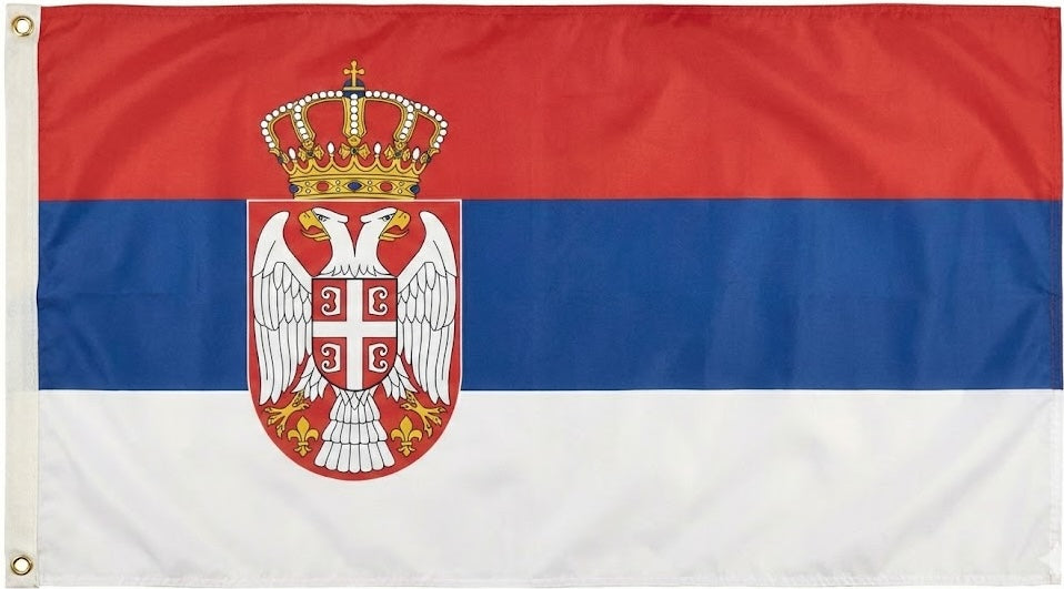 Serbia Flag - Premium Hero Size (3x5 ft) - Outdoor/Indoor